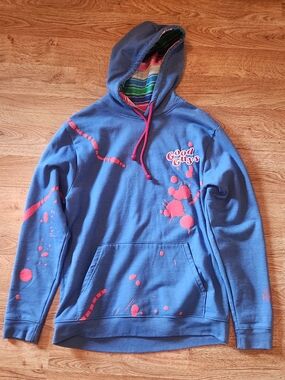 Chucky Good Guys, Halloween Horror Nights Blue Hoodie, Size Small